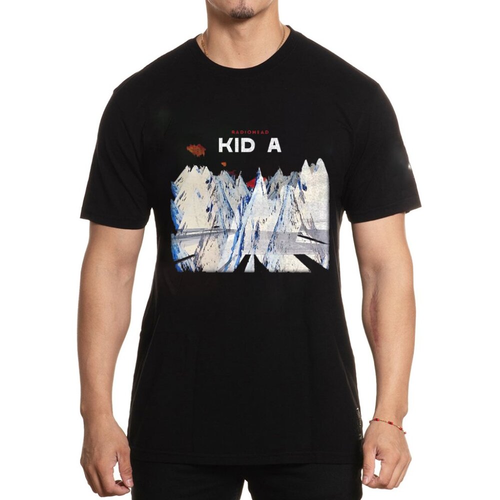 Radiohead Kid A Rock Band Unisex Black T-shirt